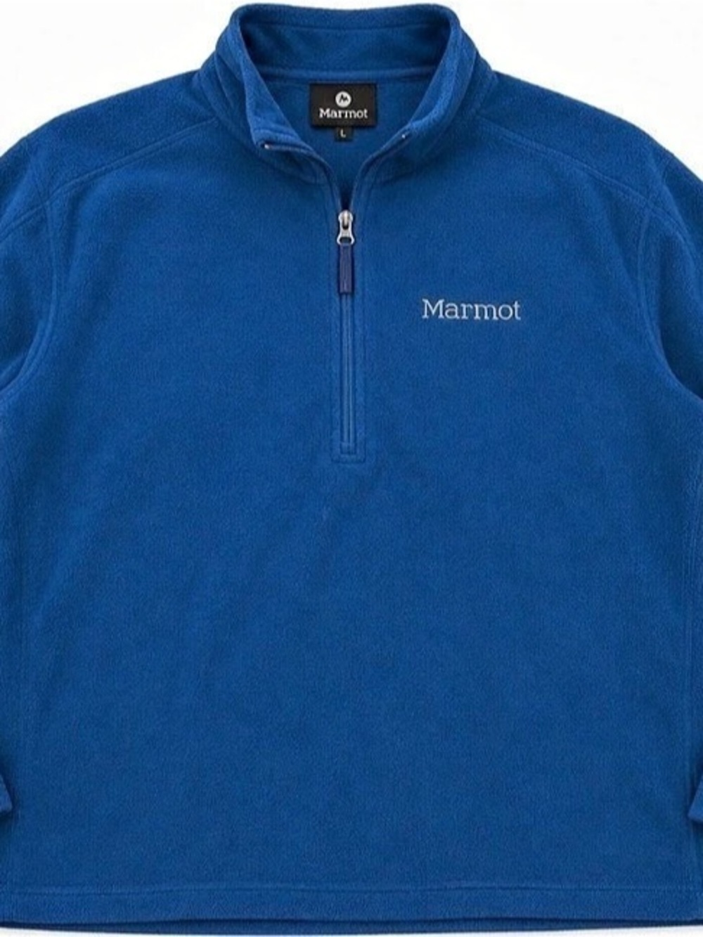Marmot Men’s Large Blue 1/4 Zip Fleece Pullover Hiking Gorpcore Outdoor